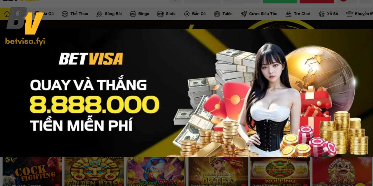 Chương trình vòng quay miễn phí tại BetVisa App trên sv388agent
